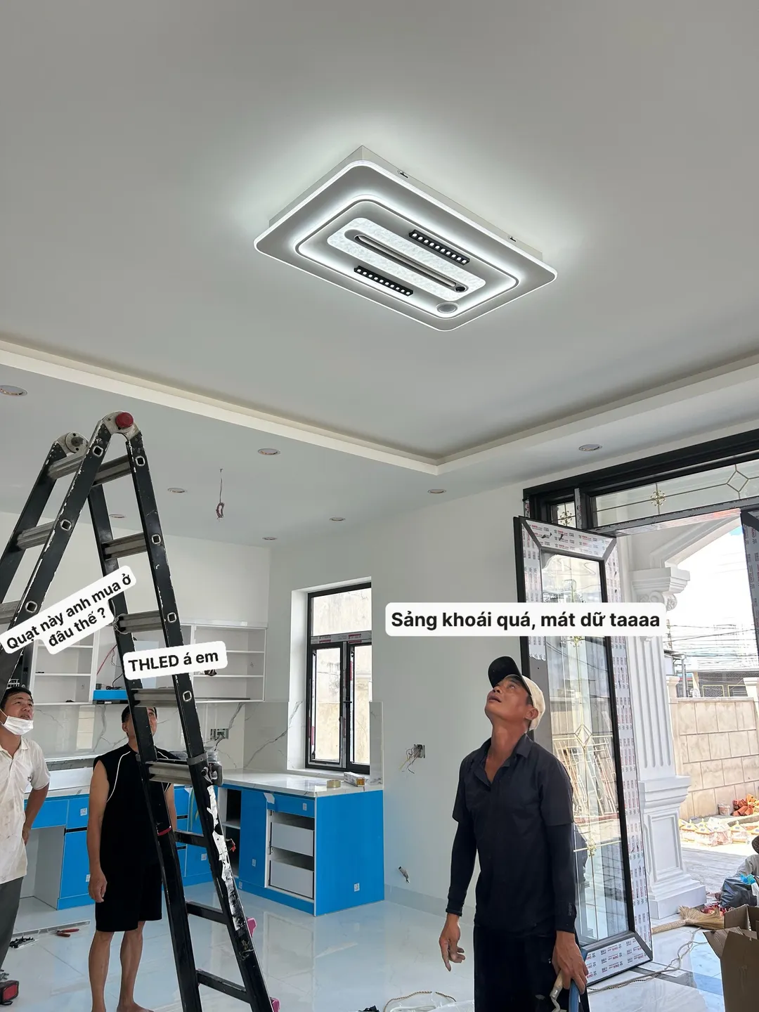 Quạt điều hòa không cánh phòng khách - thợ khen mát - THLED Đồng Nai