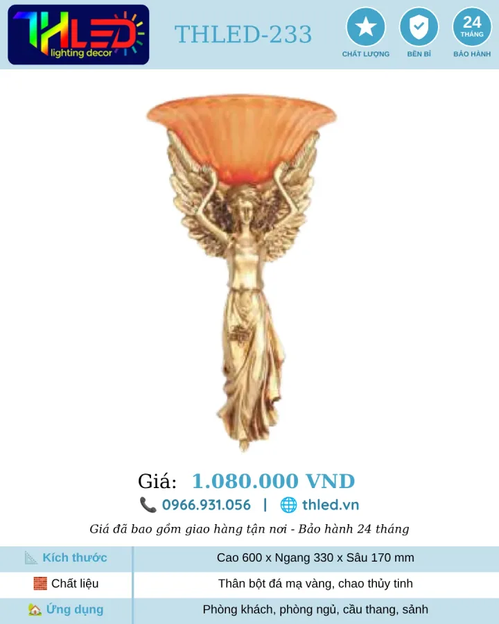 Đèn vách Thled 233